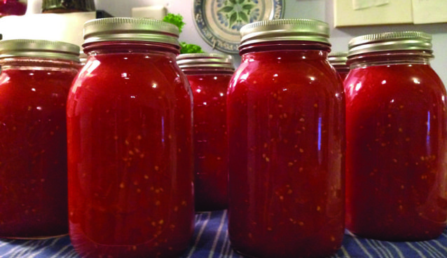 Garden fresh canned tomatoes!