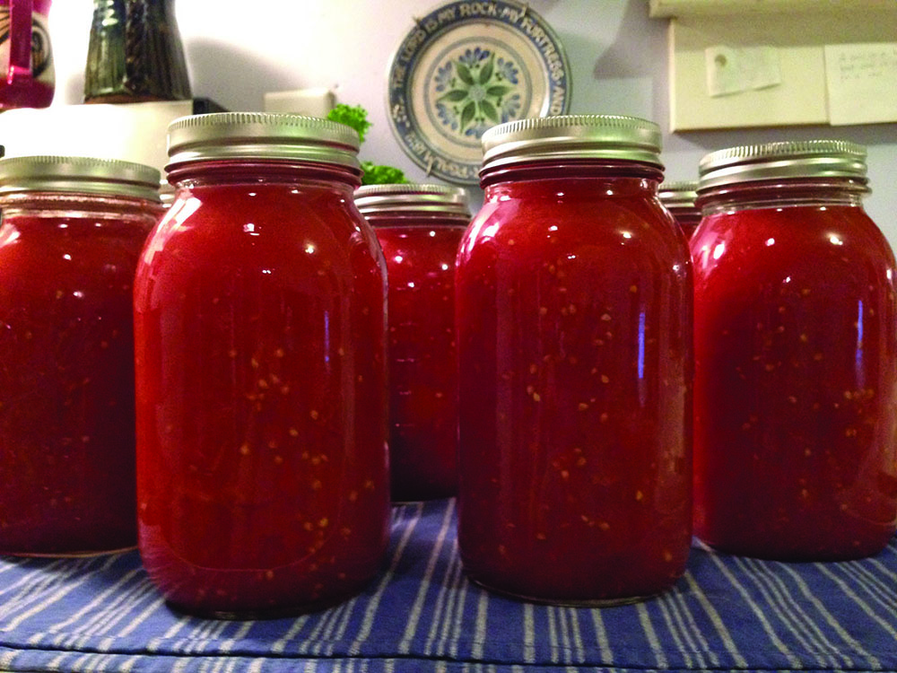Garden fresh canned tomatoes!